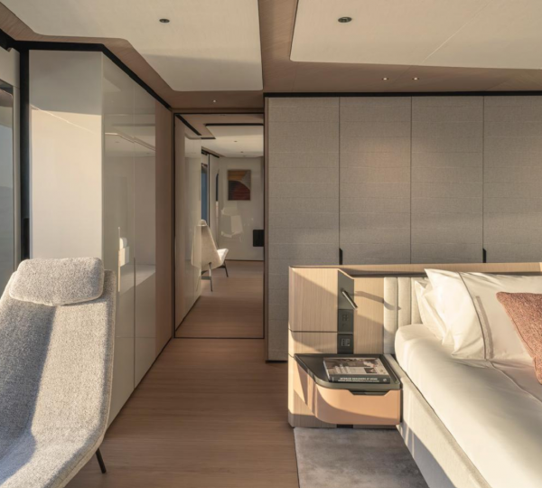 Master Stateroom Relaxation Area With Sea Views