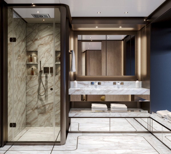 Master Washroom With Bath Area