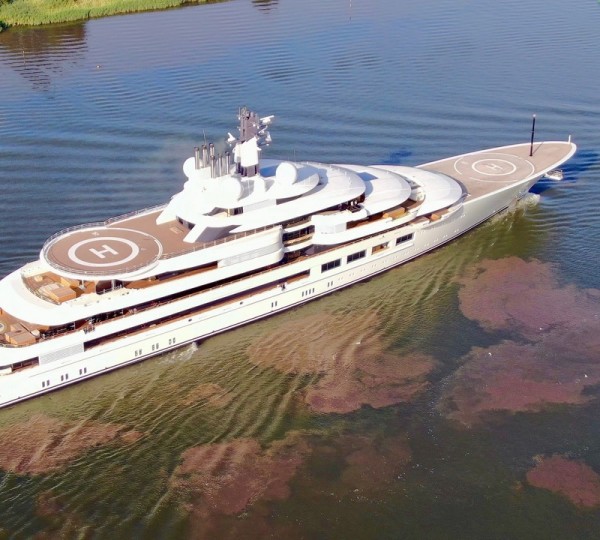 Mega Yacht PROJECT LIGHTNING - Aerial View