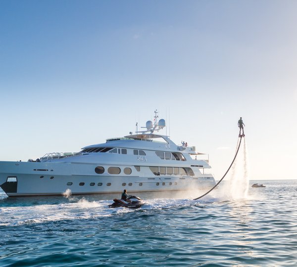 Motor Yacht LADY JOY By Christensen - Anchored With Water Toys