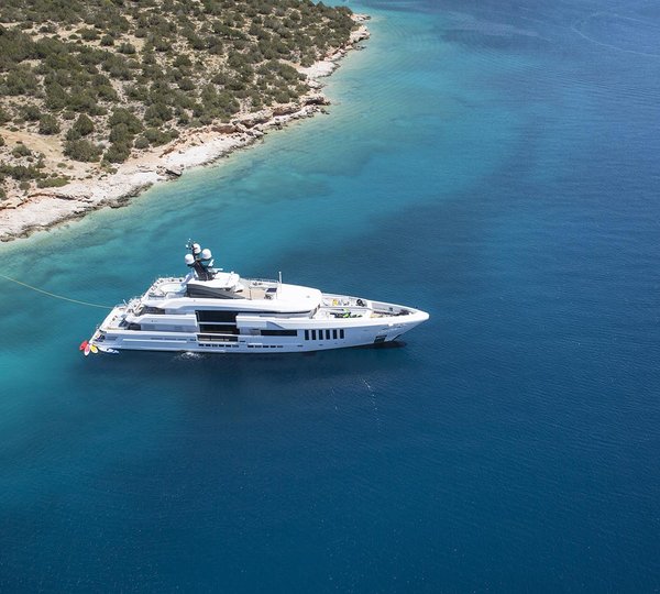 Motor Yacht OURANOS Moored Aft To By Admiral Yachts