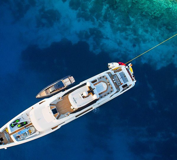 Motor Yacht OURANOS Stern To By Admiral Yachts