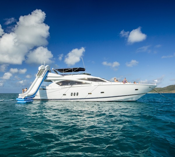 Motor Yacht ALANI With A Water Slide