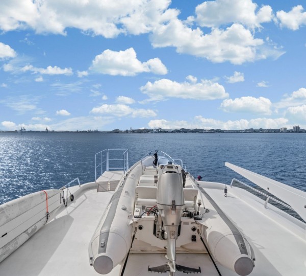 NIRVANA Exterior - Flybridge Deck Tender Storage