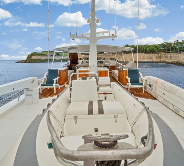 NIRVANA Interior - Flybridge Deck Tender Storage