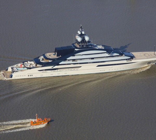 Nord Superyacht Leaving The Yard
