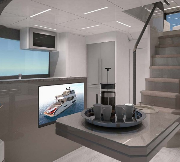 Ocean Alexander 27E Galley