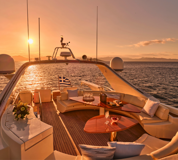 Opendeck Mini Dining Area With Sunset View