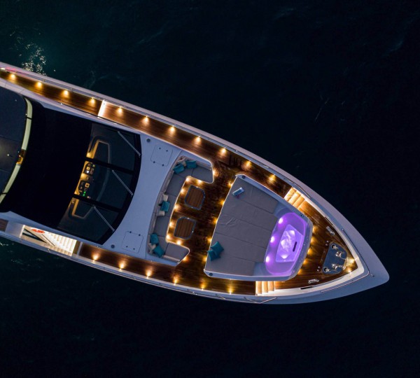 PROJECT PONZA Sistership Exterior - Aerial Foredeck At Night