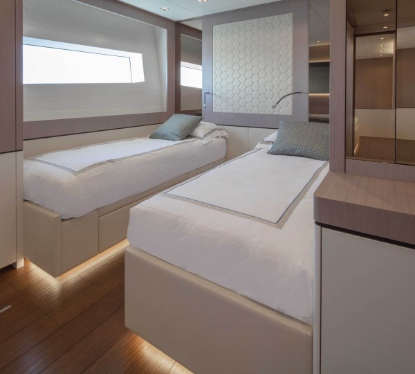 PROJECT PONZA Sistership Interior - Twin Cabin