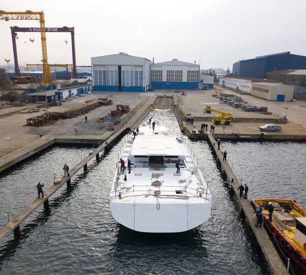 Perini Navi Sailing Yacht E-Volution Under Construction