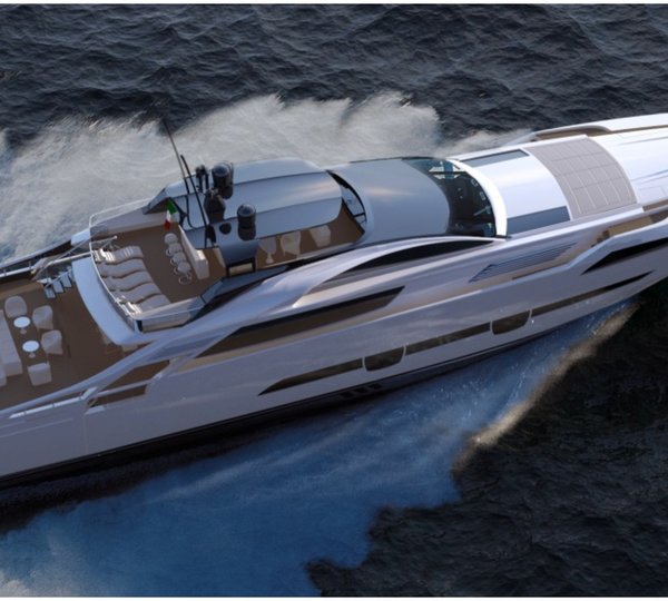 Pershing 140 Superyacht Rendering