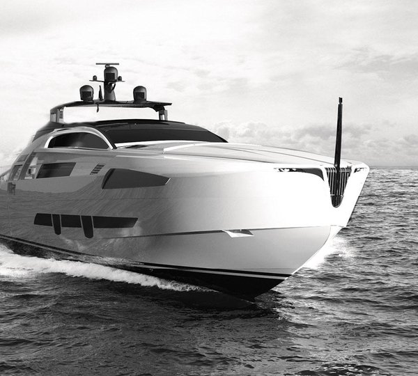 Pershing 140 Yacht Rendering