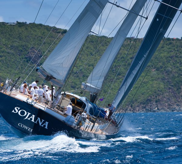 Peter Harrisons 115´ Super Yacht Sojana Christophe Jouany Les Voiles De Saint Barth