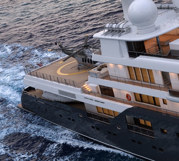 Rendering Helideck Profile - By Serim Srl (Alberto Ascenzi) Architects