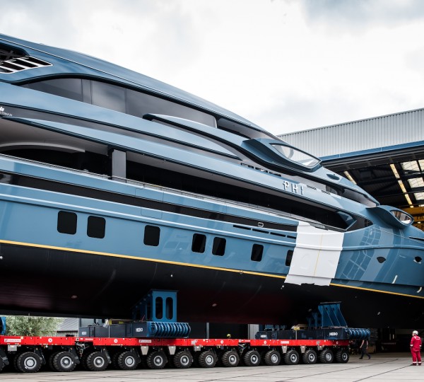 Royal Huisman Project 403 PHI Getting Ready For Launch