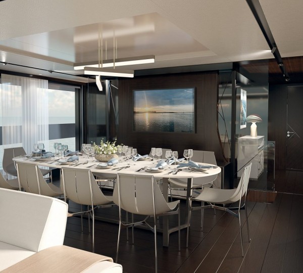 SUNSEEKER 100 Interior - Dining Area