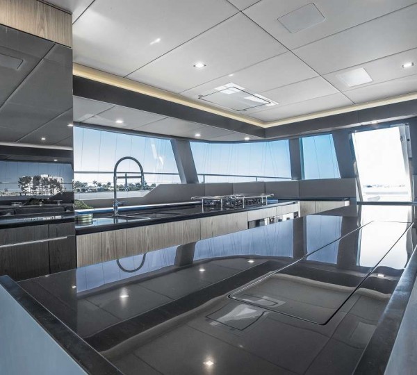 Sailing Catamaran AMAYA Galley