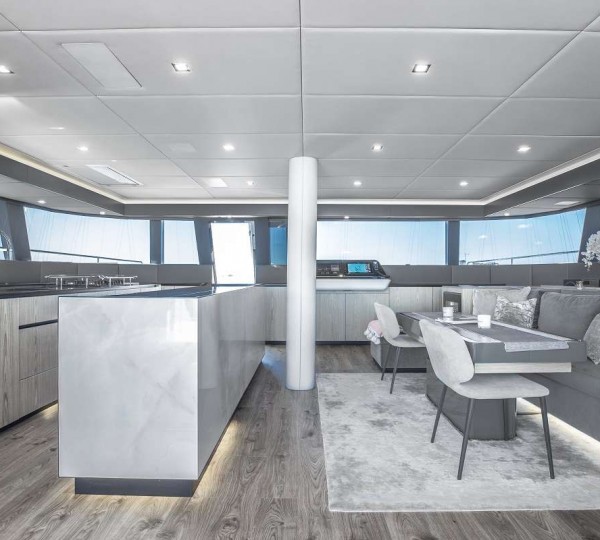 Sailing Catamaran AMAYA Main Salon