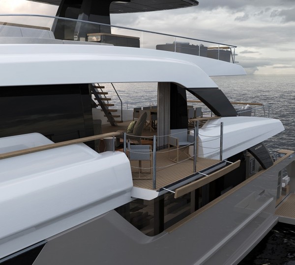 Sanlorenzo SD118 - Folding Balcony