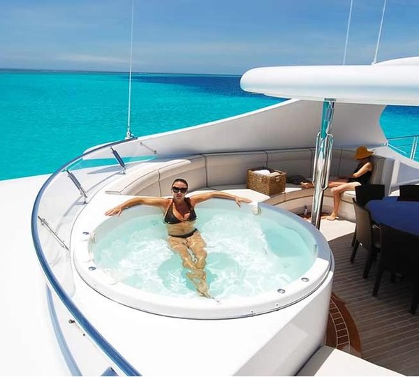 Seafaris Enjoying The Yachting Lifestyle In A Jacuzzi
