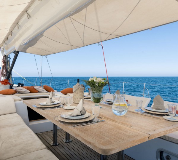 Shaded Dining Area On Deck