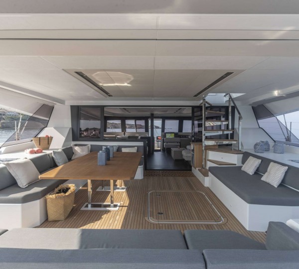 Spacious Aft Deck Living Area