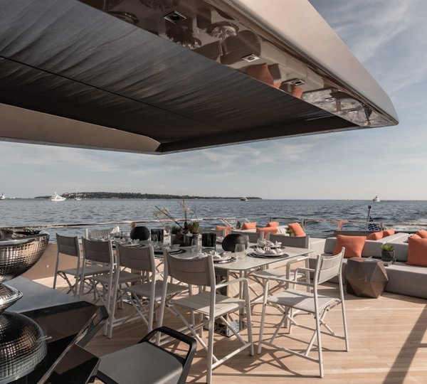 Spacious Aft Deck With Alfresco Dining Area