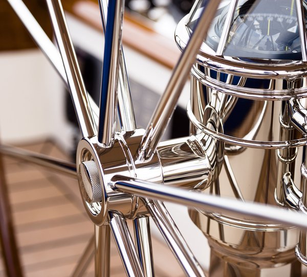 Stainless Steel Helm Pedestal And Navigation
