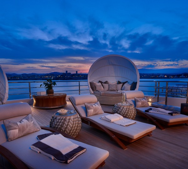 Sunbathing Space At Night