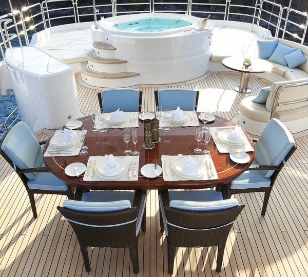 Sundeck Table And Jacuzzi