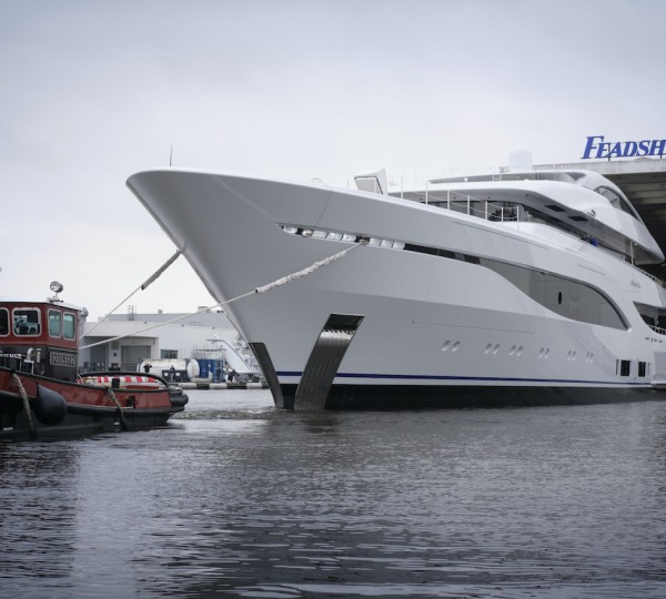 Superyacht Arrow Emerges From The Shed