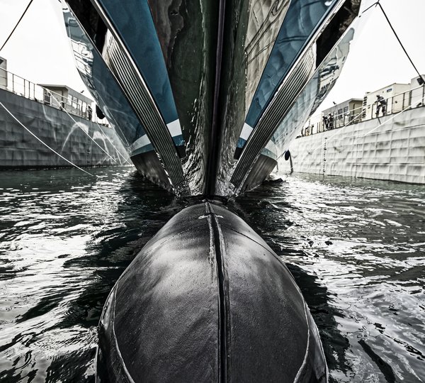 Superyacht GO At Her Launch - Turquoise Yachts - Bow
