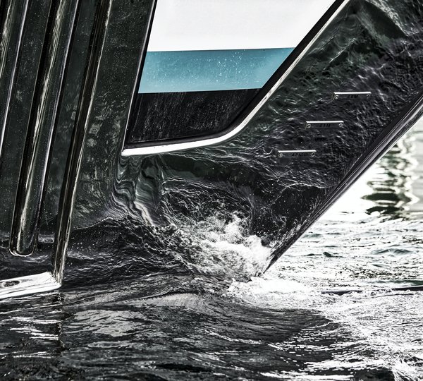 Superyacht GO At Her Launch - Turquoise Yachts - Bow Detail