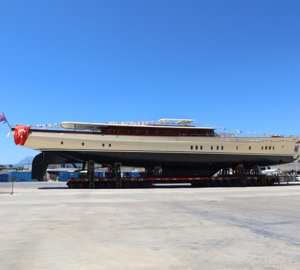 Superyacht SIMENA Emerges From The Shed