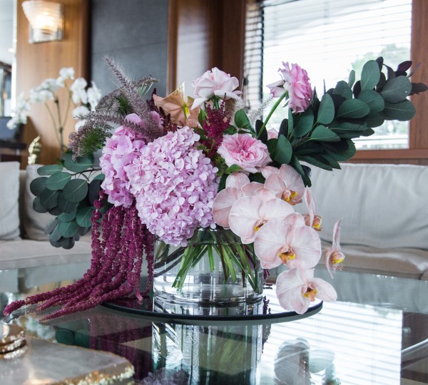 Superyacht Saloon Flower Arrangement