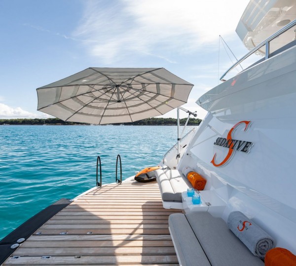 Swimming Platform With Umbrella