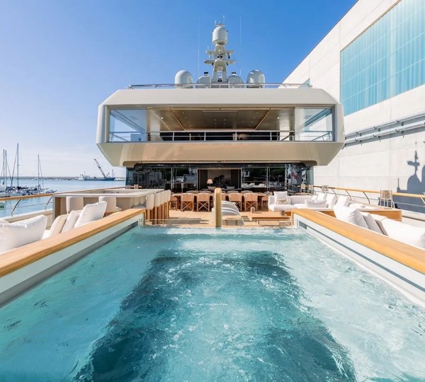 Swimming Pool Aboard The Admiral 72 Yacht GECO Designed By Armani