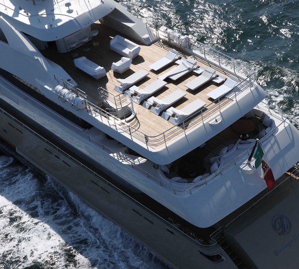 View From Above At The Aft Decks