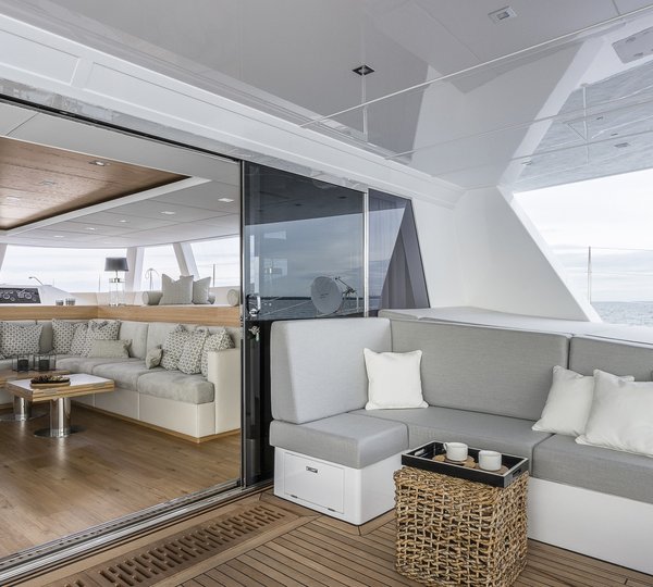 View From Aft Deck Into Salon