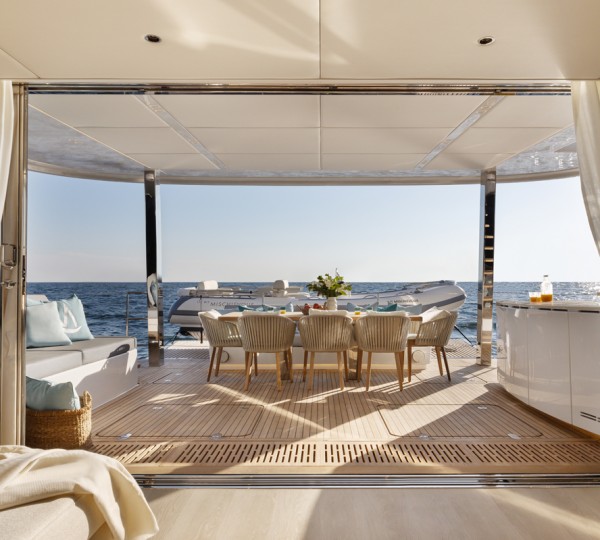 View From The Main Salon To The Aft Cockpit