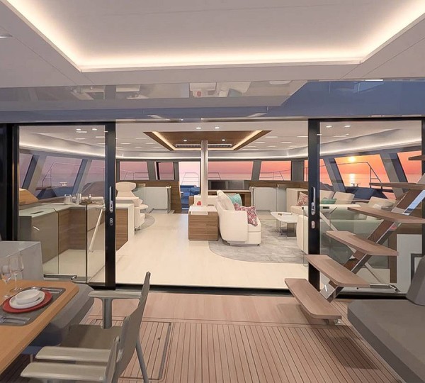 View From Cockpit To SkyLounge Render