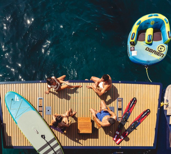 Water Toys Aplenty On Board Luxury Yacht MISCHIEVOUS