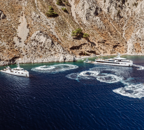 Waterplays With Yacht