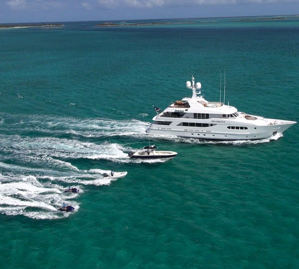 With Water Toys And Tender