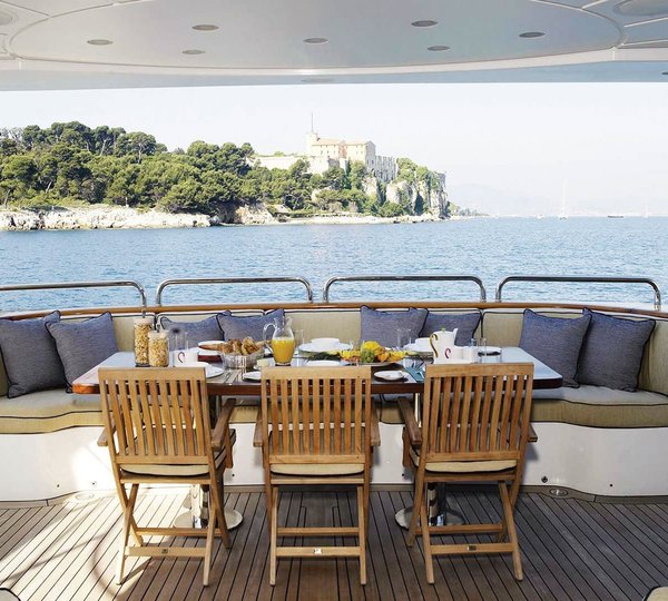 Yacht RED ANCHOR By Benetti - Aft Deck, Mediterranean