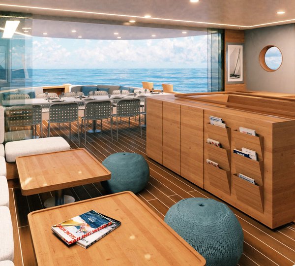 Rendering of the main salon