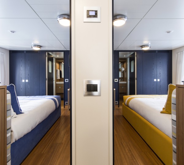 Yellow And Blue Cabins