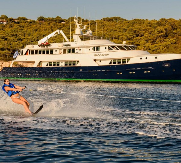 Water Skiing with WIND OF FORTUNE