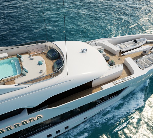 Aeria View Of The Bow Section And Sun Deck